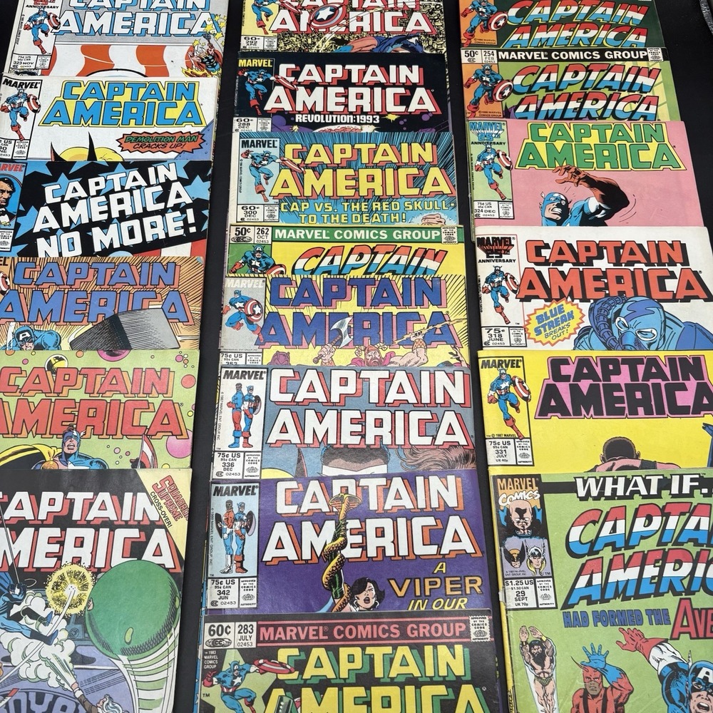 Marvel Captain America Comic Book Lot 18 Issues Mixed Good Bronze Copper Age - Picture 5 of 11